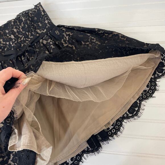 Neiman Marcus x Target Robert Rodriguez Black Lace Strapless Mini Dress Size 4 - Picture 4 of 8